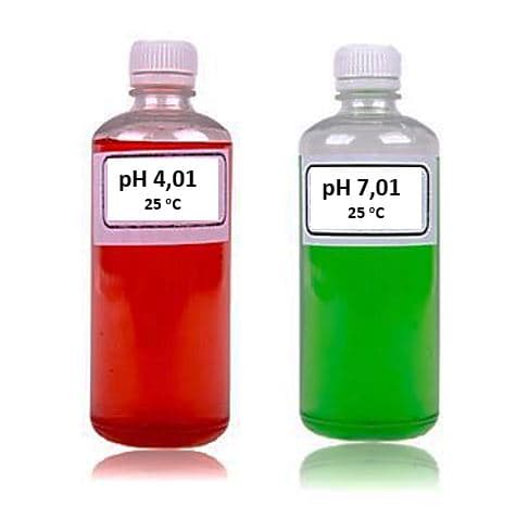 Set de soluții tampon pH 4,01 / 7,01, 2 × 100 ml