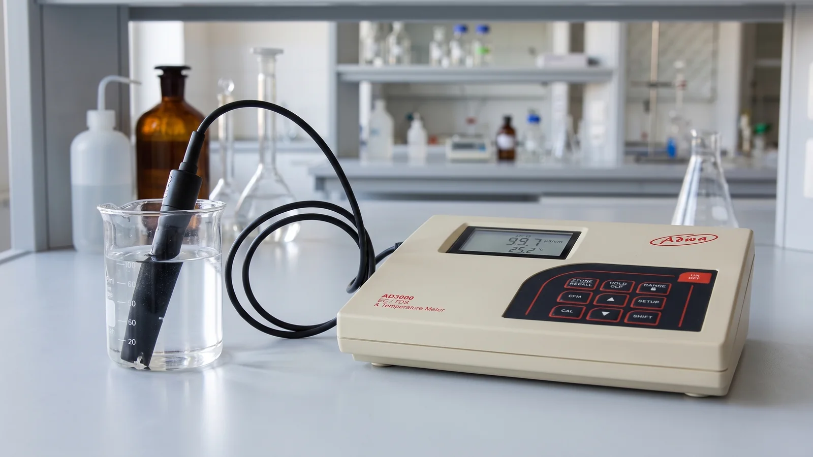 ADWA AD3000 aparat de laborator EC/TDS